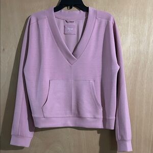 Natural Reflections Mauve V-Neck Women's Sweater